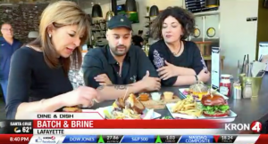 Kron4 News "Dine and Dish: Batch & Brine in Lafayette" @ https://www.kron4.com/news/dine-and-dish-batch-brine-in-lafayette_20180913042216/1438820120 | San Rafael | California | United States